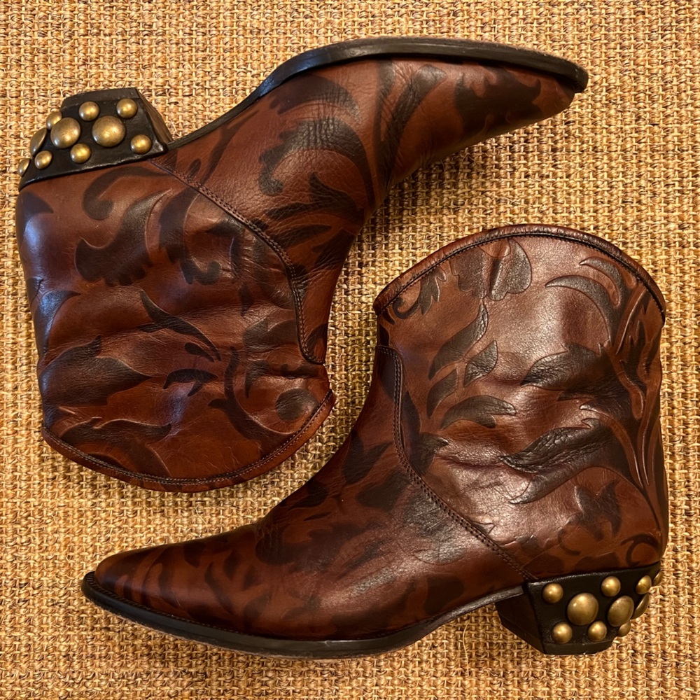 Isabel Marant Dawyna Studded Leather Ankle Boots